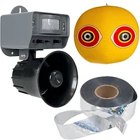 Комплект отпугивателей птиц на 6 соток (WK0108 + шар + лента радужная)